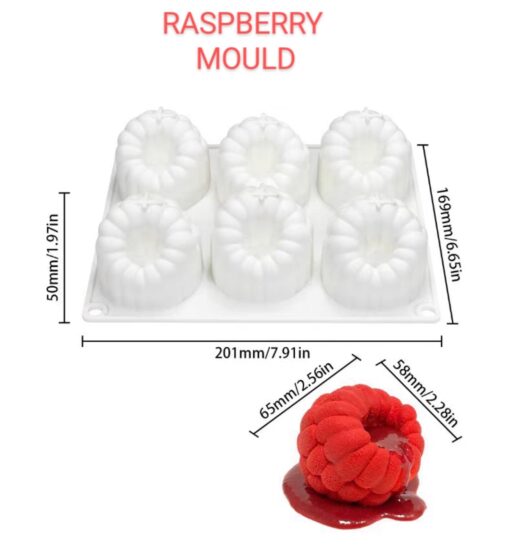 RASPBERRY MOULD - MOUSSE MOULD - PASTRY MOULD - ENTREMET MOULD  - FRUIT MOULD