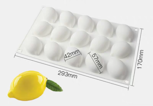 LEMON MOULD - MOUSSE MOULD - PASTRY MOULD - ENTREMET MOULD - FRUIT MOULD - Image 2