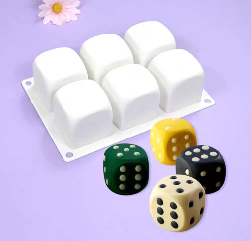 DICE PASTRY MOULD - MOUSSE MOULD - DESSERT MOULD - ENTREMET MOULD