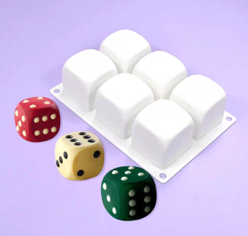 DICE PASTRY MOULD - MOUSSE MOULD - DESSERT MOULD - ENTREMET MOULD - Image 5