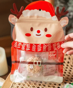 REINDEER ZIPLOCK BAGS (1 PACK = 25 PIECES)