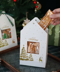 Alternative view of WHITE MERRY CHRISTMAS BOX (1 PACK = 10 PIECES)