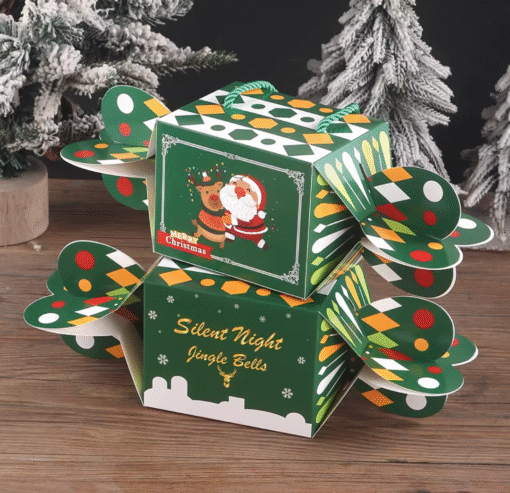 GREEN TOFFEE CHRISTMAS BOX (1 PACK = 10 PIECES)
