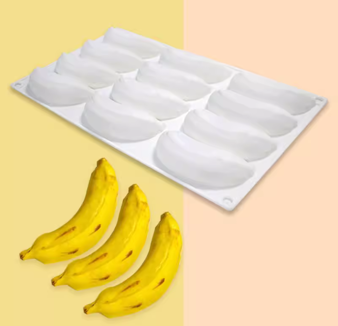 BANANA MOULD - MOUSSE MOULD - PASTRY MOULD - ENTREMET MOULD - FRUIT MOULD