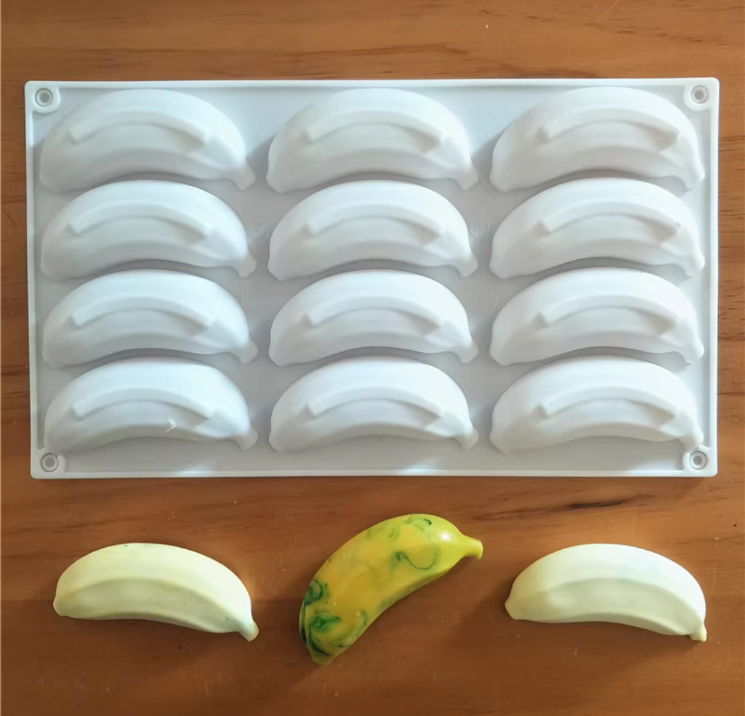 BANANA MOULD - MOUSSE MOULD - PASTRY MOULD - ENTREMET MOULD - FRUIT MOULD - Image 3