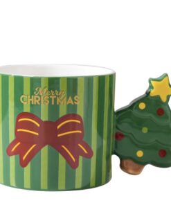 XMAS TREE CERAMIC CHRISTMAS HOT CHOCOLATE MUG - CUP (350 ML)