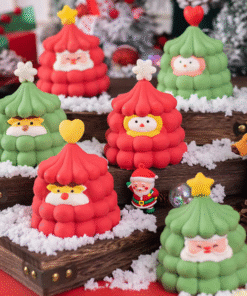 Alternative view of 3D CHRISTMAS MOULDS - SET OF 5 MOULDS - PASTRY MOULDS