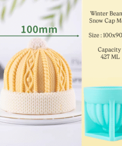 Alternative view of 3D WINTER BEANIE MOULD - SNOW CAP - SILICON MOULD