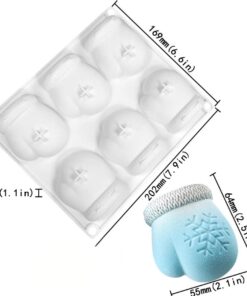 Alternative view of SNOW MITTENS PASTRY MOULD - SILICON MOULD