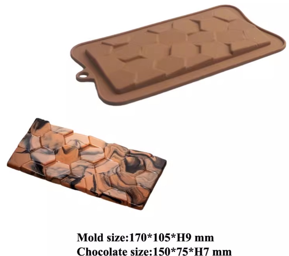 HONEYCOMB SILICON CHOCOLATE BAR MOULD