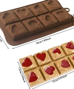 HEART FILL SILICON CHOCOLATE BAR MOULD