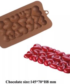 HEARTS SILICON CHOCOLATE BAR MOULD