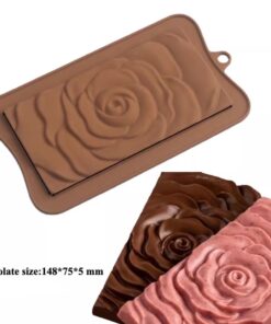 ROSE SILICON CHOCOLATE BAR MOULD