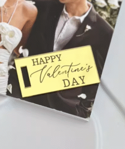 VALENTINE’S GOLD RECTANGLE TAG ( 10 PIECES )