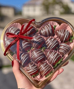 GOLD HEART BOXES - CONTAINERS WITH TRANS LIDS (10 PIECES)