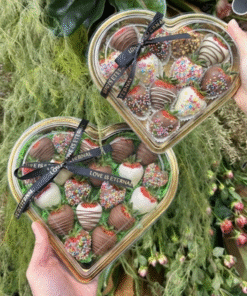 Alternative view of GOLD HEART BOXES - CONTAINERS WITH TRANS LIDS (10 PIECES)