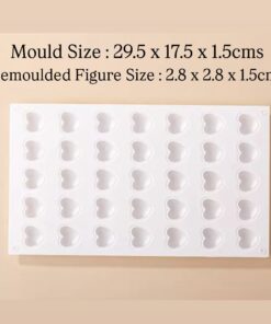 Alternative view of MINI HEARTS SILICON MOULD