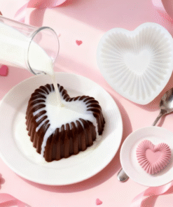 Alternative view of FLUTED HEART SILICON MOULD