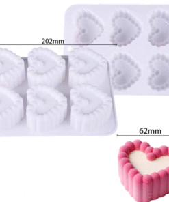 Alternative view of HEART PASTRY MOULD - SILICON MOULD