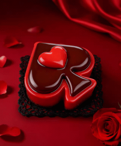 Alternative view of ACE HEART SILICON MOULD