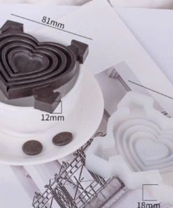 Alternative view of HEART MAZE SILICON MOULD - BEVERAGE MOULD