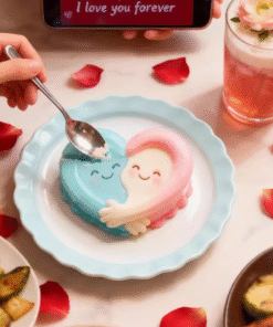 Alternative view of LOVE HEART COUPLE SILICON MOULD