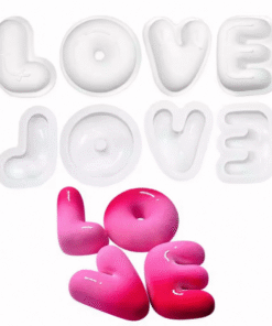 LOVE PASTRY MOULD - LETTER MOULD - 4 PC SET