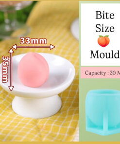 BITE SIZE PEACH MOULD - ICE CREAM MOULD - POP MOULD