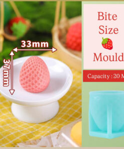 BITE SIZE STRAWBERRY MOULD - ICE CREAM MOULD - POP MOULD