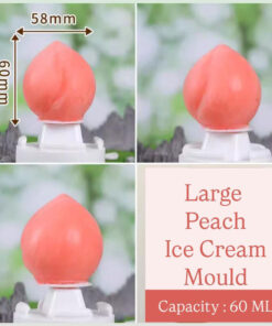 LARGE PEACH ICE CREAM MOULD - SILICON MOULD - POP SICLE MOULD