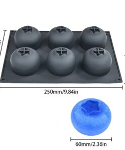 Alternative view of BLUEBERRY MOULD – MOUSSE MOULD – PASTRY MOULD – ENTREMET MOULD – FRUIT MOULD