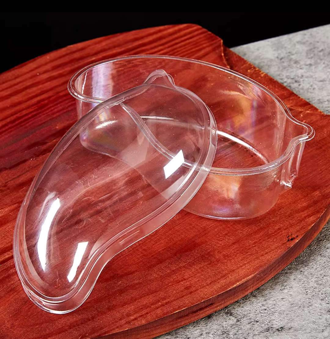 MANGO SHAPE DESSERT CONTAINERS WITH LIDS ( 1 PACK = 50 PIECES ) - Image 5