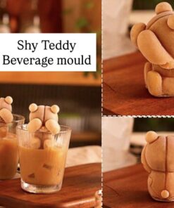 3D SHY TEDDY BEVERAGE MOULD