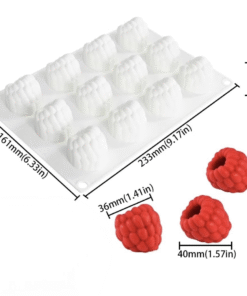 BITE SIZE RASPBERRY MOULD – ICE CREAM MOULD – POP MOULD (12 Cavity)