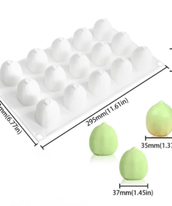 BITE SIZE LEMON MOULD – ICE CREAM MOULD – POP MOULD (15 Cavity)