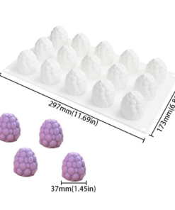 BITE SIZE GRAPES MOULD – ICE CREAM MOULD – POP MOULD (15 Cavity)