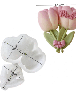Alternative view of TULIP BOUQUET MOULD - SILICON MOULD - SET OF 2 MOULDS