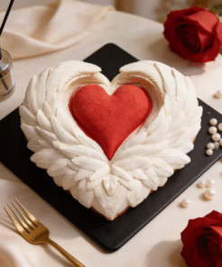 Alternative view of ANGEL HEART CAKE MOULD - SILICON MOULD