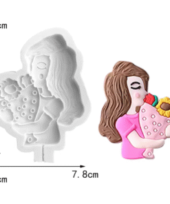 MOM WITH BOUQUET - SILICON MOULD