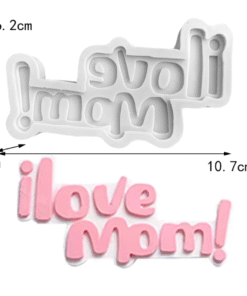 I LOVE MOM FONT - SILICON MOULD