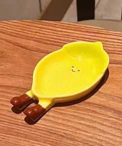 LEMON DESSERT PLATE - CERAMIC (SINGLE PIECE)