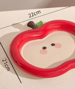 Alternative view of THE RED APPLE DESSERT PLATE - CERAMIC (SINGLE PIECE)