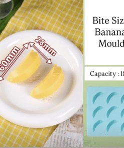 BITE SIZE BANANA MOULD – ICE CREAM MOULD – POP MOULD (9 Cavity)