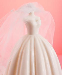 Alternative view of BRIDAL DRESS MOULD - WEDDING DRESS MOULD - SILICON MOULD (SET OF 2 MOULDS)