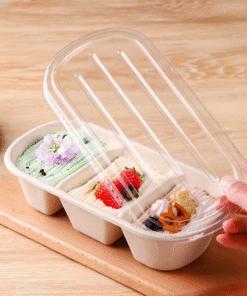 THREE TREASURE CONTAINERS WITH LIDS (1 PACK = 25 PCS) - SMALL