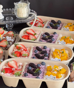 Alternative view of THREE TREASURE CONTAINERS WITH LIDS (1 PACK = 25 PCS) - SMALL