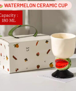 WATERMELON CERAMIC DESSERT CUP / BEVERAGE CUP - FRUIT CUP