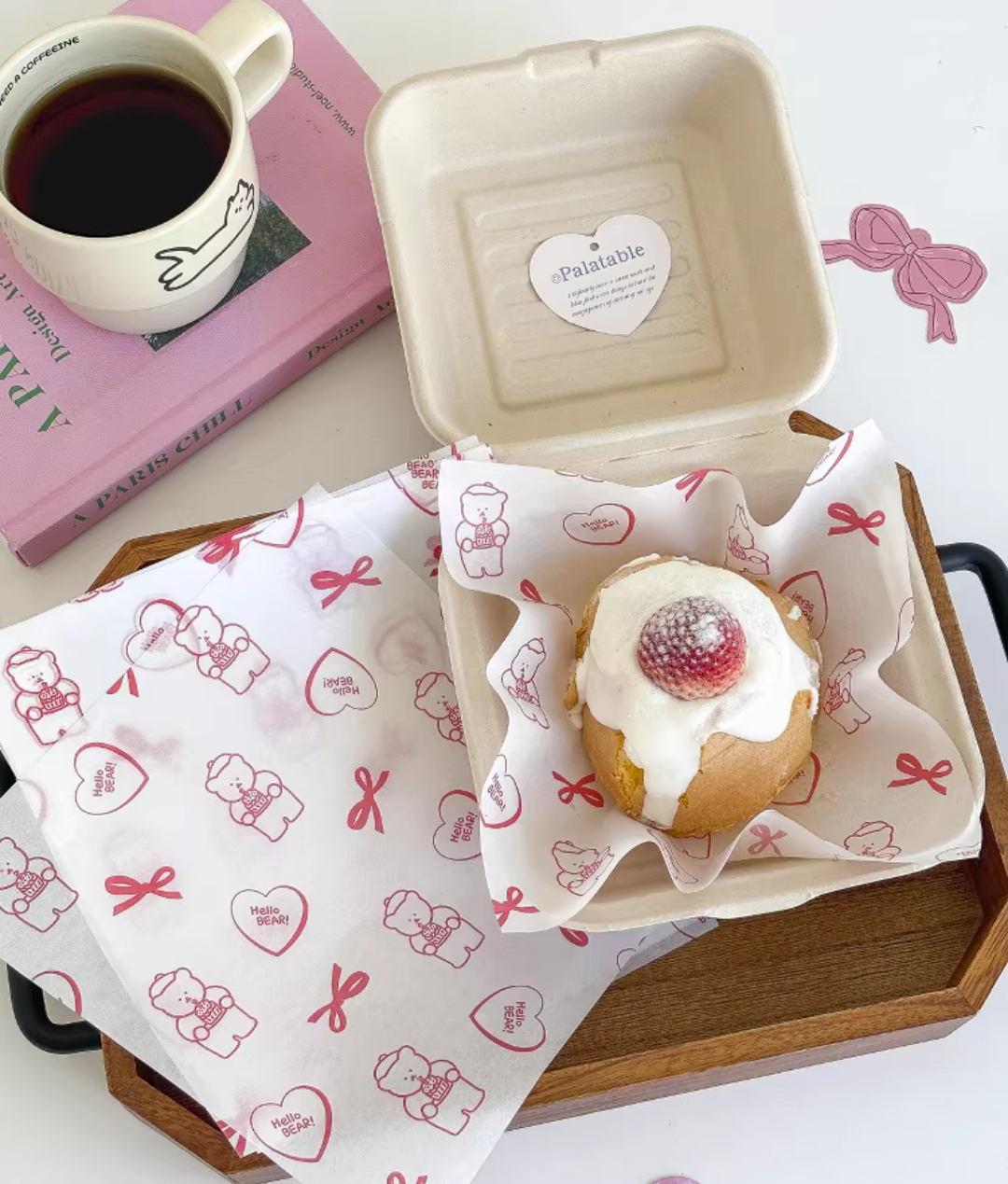 HELLO BEAR WAX PAPER (1 PACK = 100 PRECUT SHEETS) - Image 3
