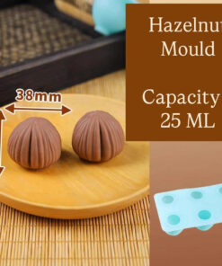 HAZELNUT MOULD FOR CHOCOLATES & ICE CREAM – BITE SIZE – 6 Cavity – SILICON MOULD