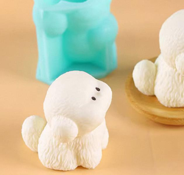 3D PUPPY MOULD - DOG MOULD - PASTRY MOULD – SILICON MOULD